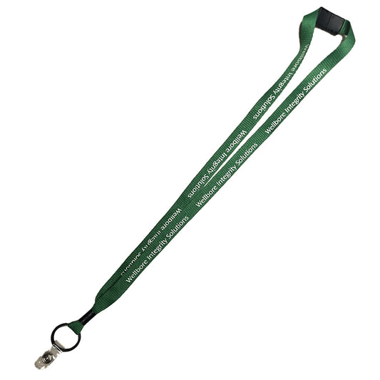 ¾” Lanyard with Metal Crimp & Split Ring