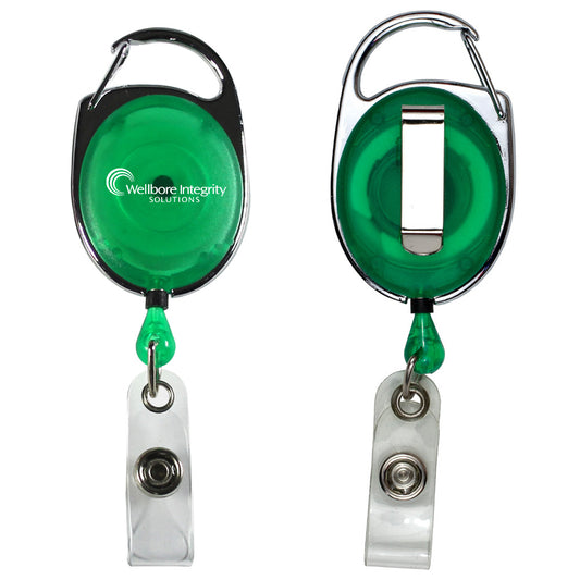 Oberlin 30 Cord Retractable Carabiner Badge Reel