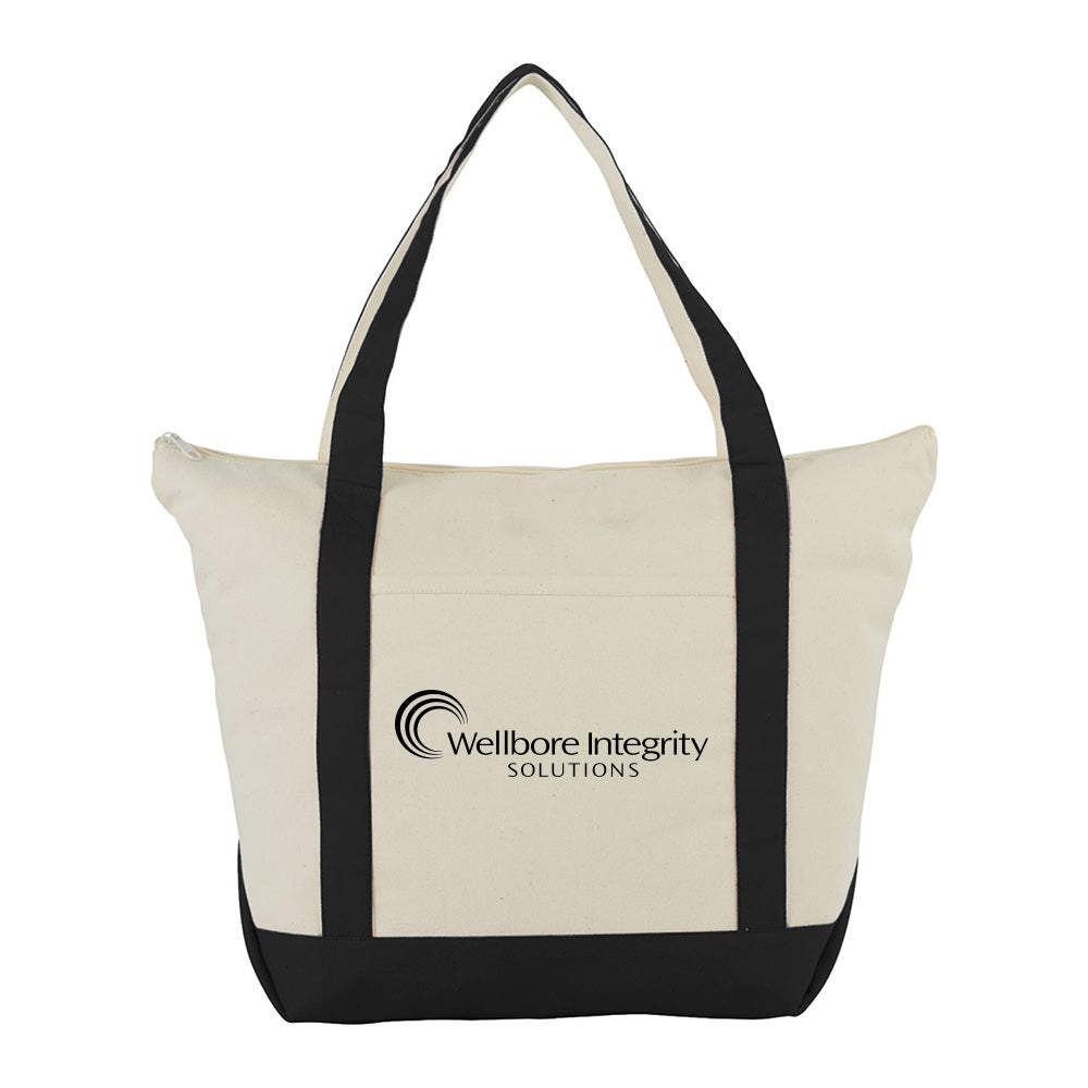 Classic 12oz Cotton Canvas Zippered Tote